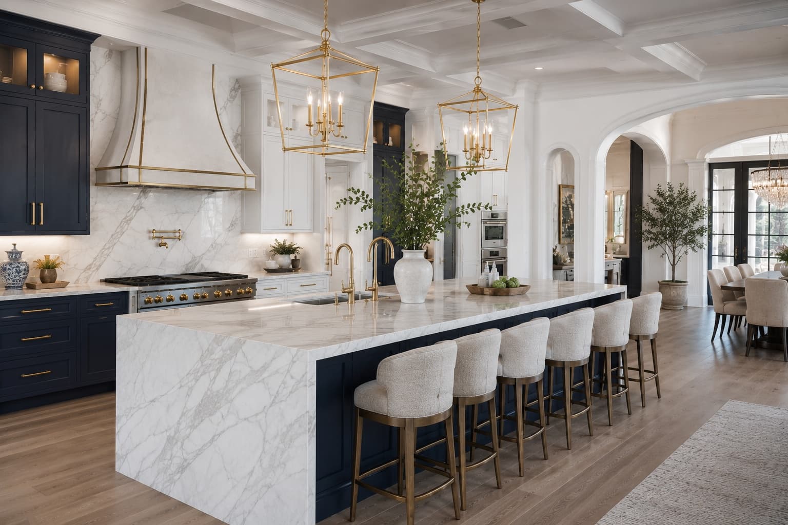 A calm, organized living space styled by The Moore Method